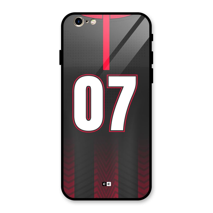 Jersy No 7 Glass Back Case for iPhone 6 6S