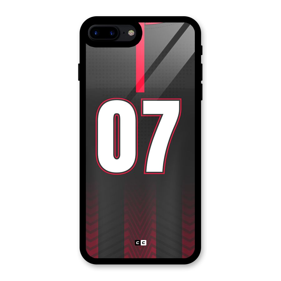 Jersy No 7 Glass Back Case for iPhone 8 Plus