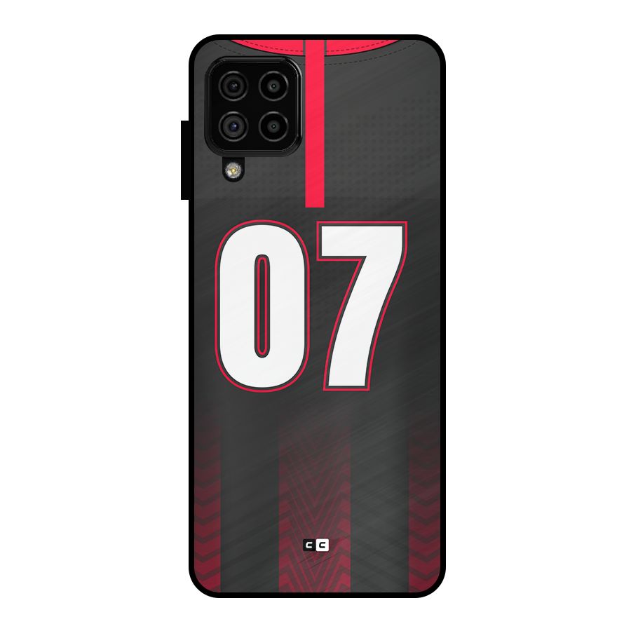 Jersy No 7 Metal Back Case for Galaxy A22 4G