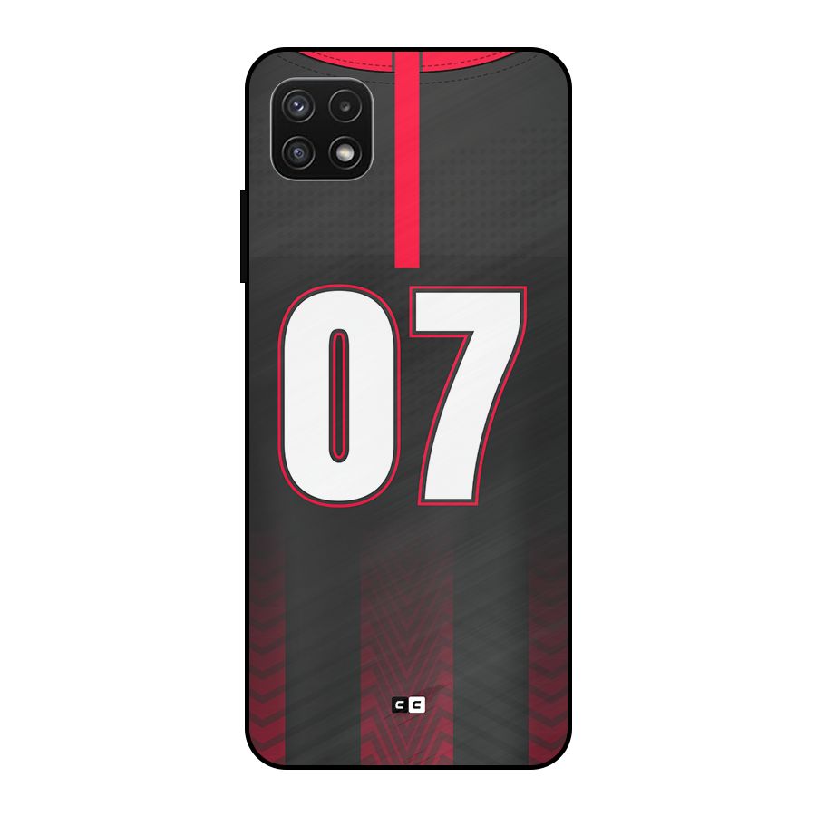 Jersy No 7 Metal Back Case for Galaxy A22 5G