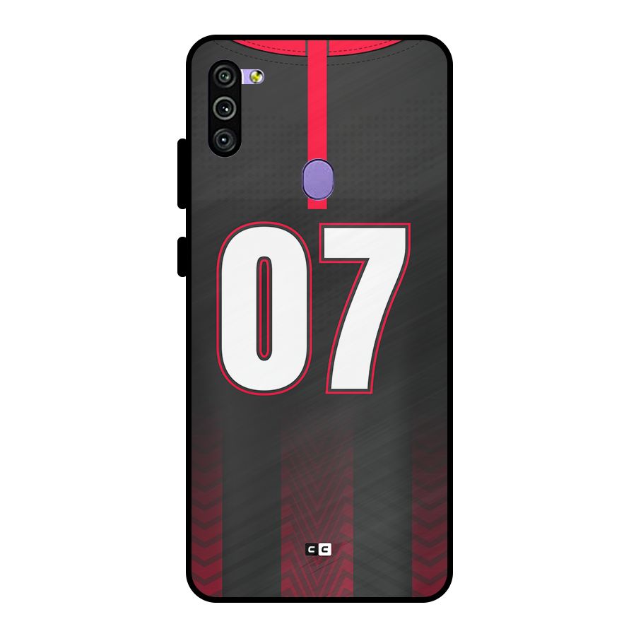 Jersy No 7 Metal Back Case for Galaxy M11