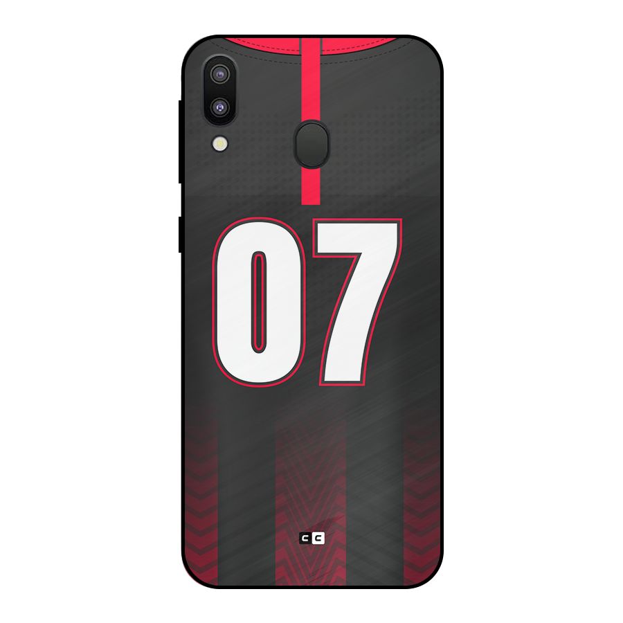 Jersy No 7 Metal Back Case for Galaxy M20