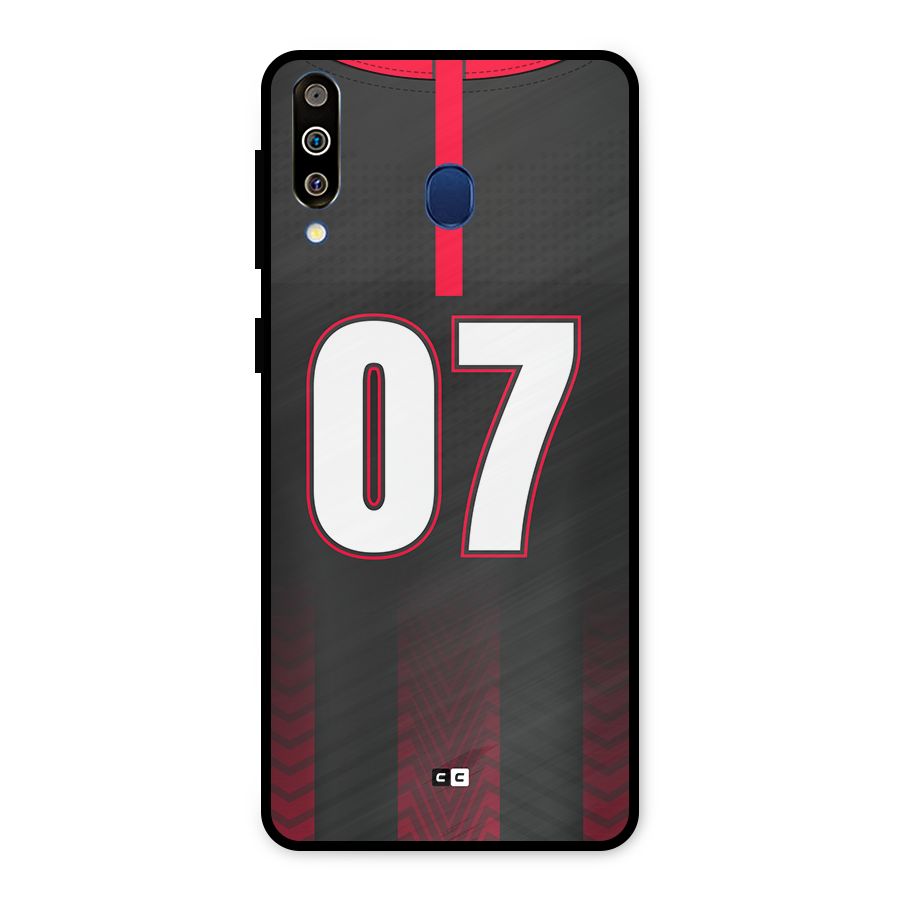 Jersy No 7 Metal Back Case for Galaxy M30