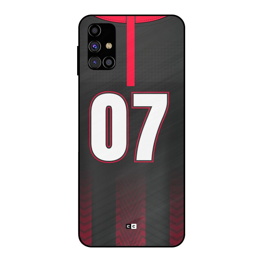 Jersy No 7 Metal Back Case for Galaxy M31s
