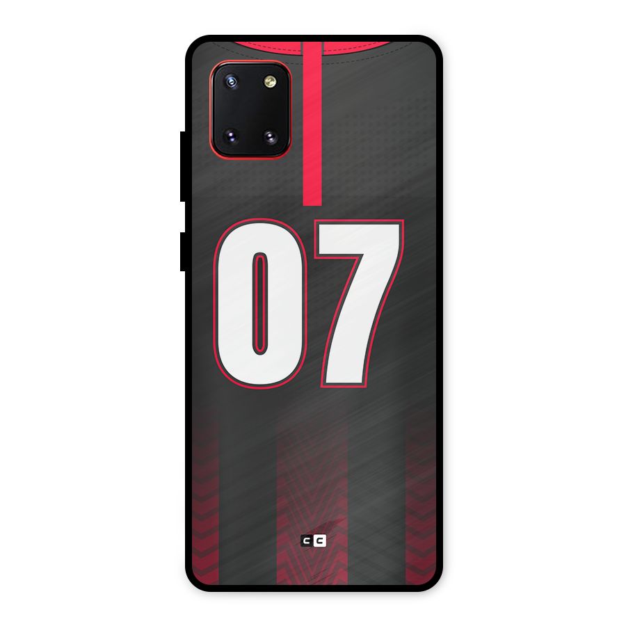 Jersy No 7 Metal Back Case for Galaxy Note 10 Lite