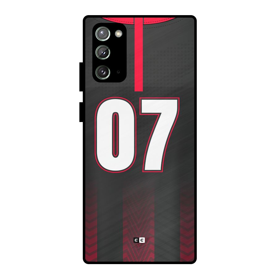 Jersy No 7 Metal Back Case for Galaxy Note 20