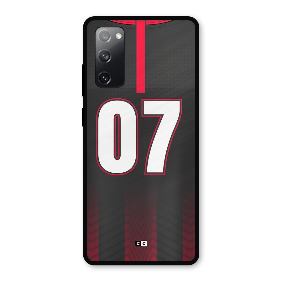 Jersy No 7 Metal Back Case for Galaxy S20 FE 5G