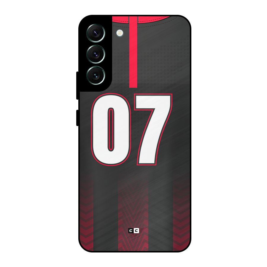 Jersy No 7 Metal Back Case for Galaxy S22 Plus 5G