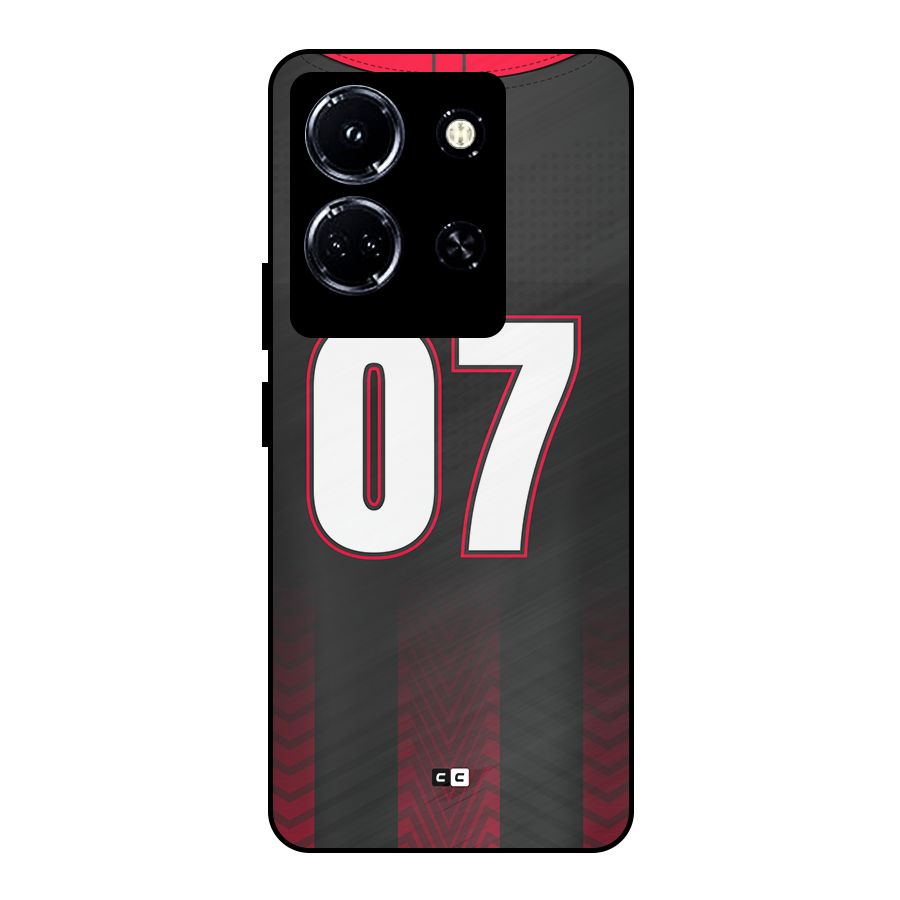 Jersy No 7 Metal Back Case for Infinix Note 30 5G