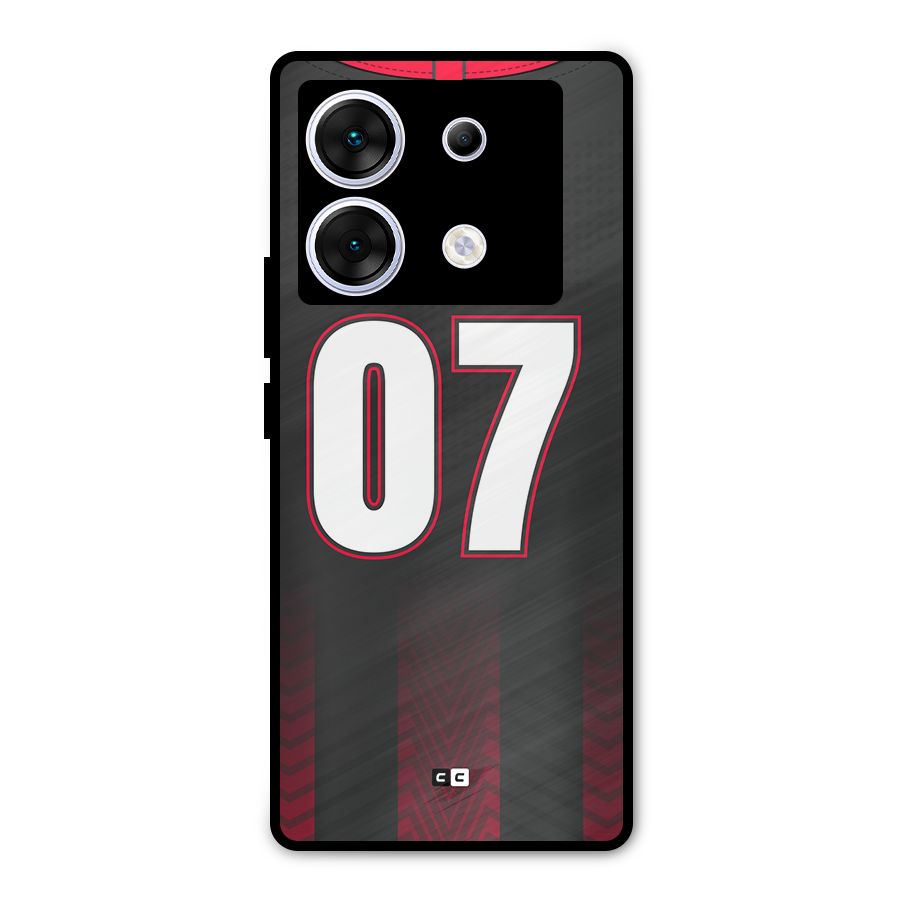 Jersy No 7 Metal Back Case for Infinix Zero 30 5G