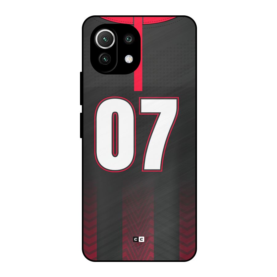 Jersy No 7 Metal Back Case for Mi 11 Lite