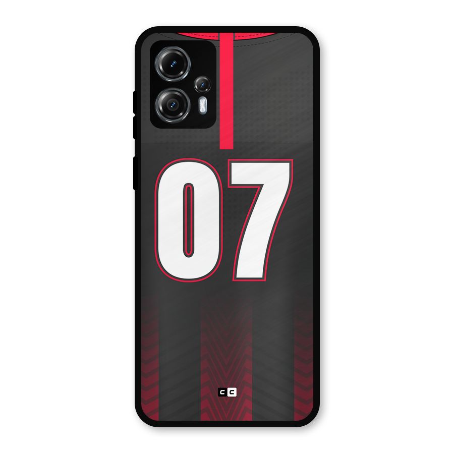 Jersy No 7 Metal Back Case for Moto G13