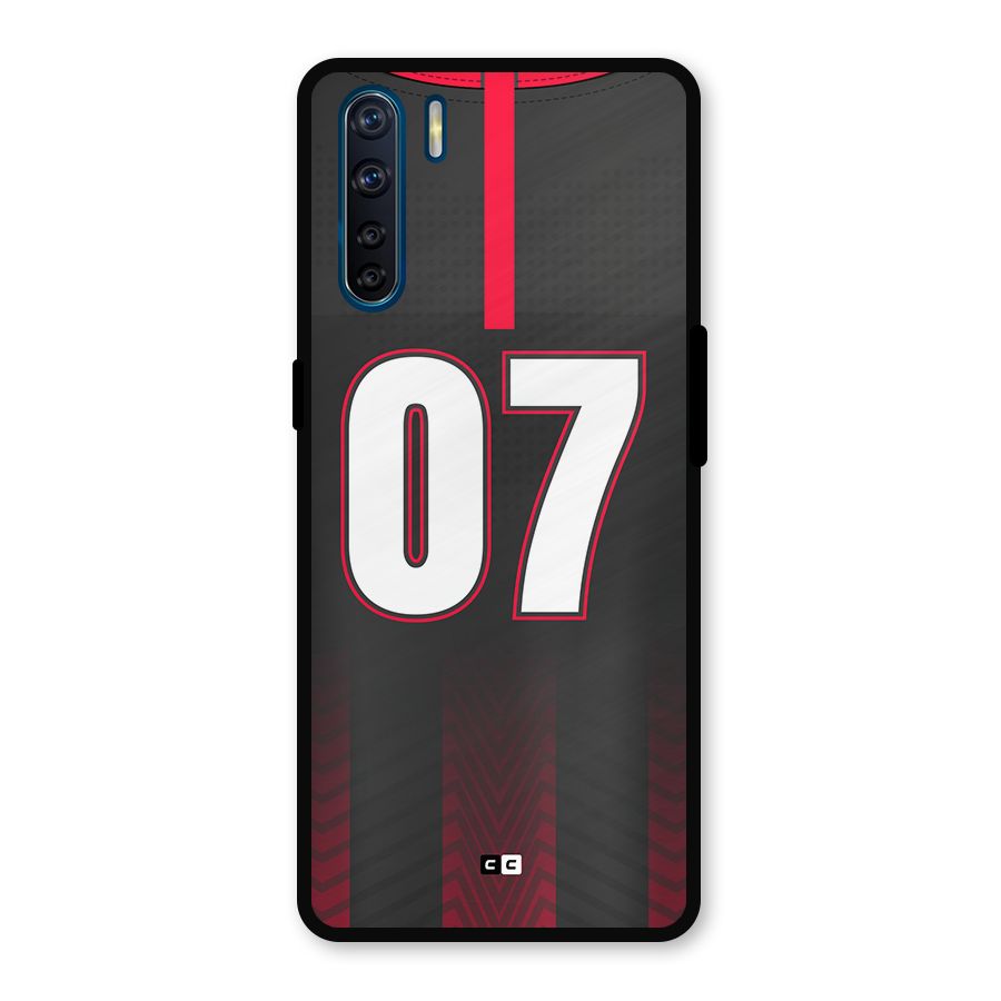Jersy No 7 Metal Back Case for Oppo F15