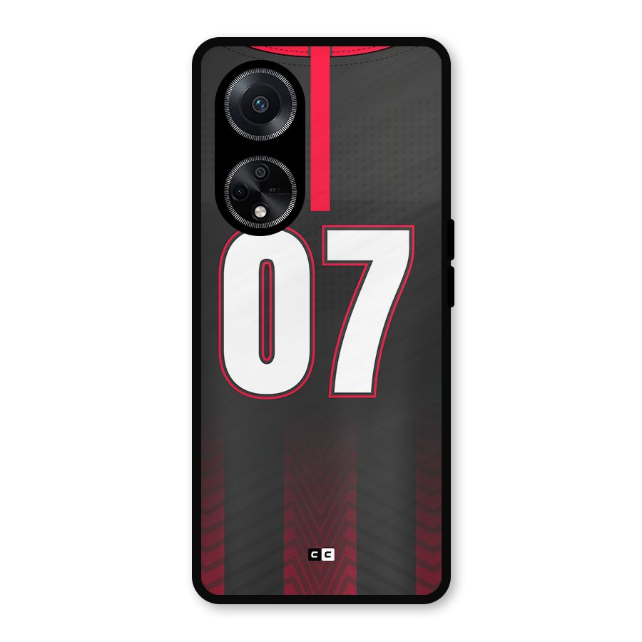 Jersy No 7 Metal Back Case for Oppo F23