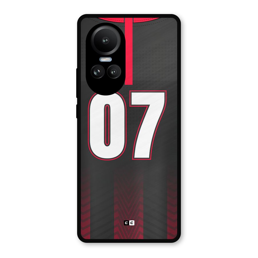 Jersy No 7 Metal Back Case for Oppo Reno10 Pro