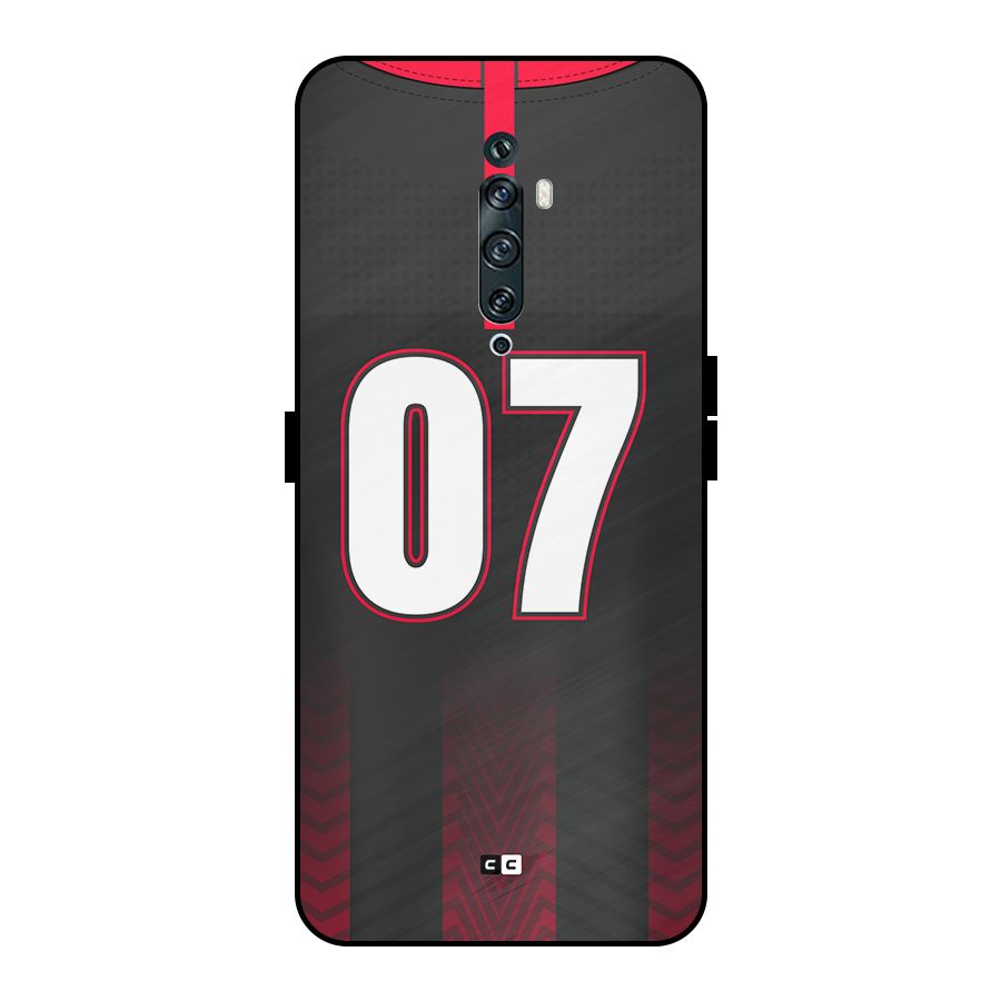 Jersy No 7 Metal Back Case for Oppo Reno2 Z