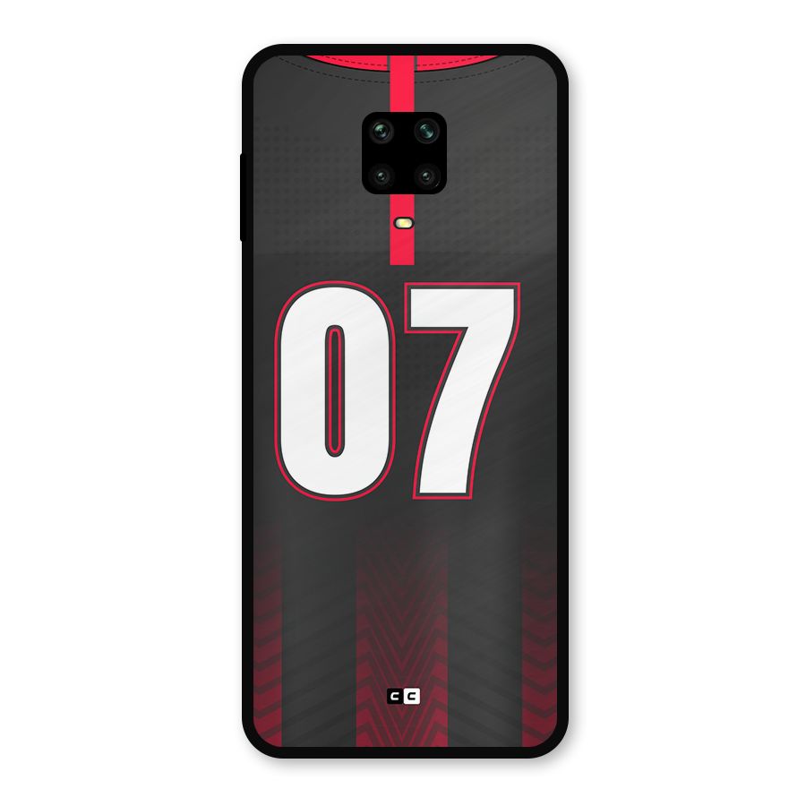 Jersy No 7 Metal Back Case for Poco M2