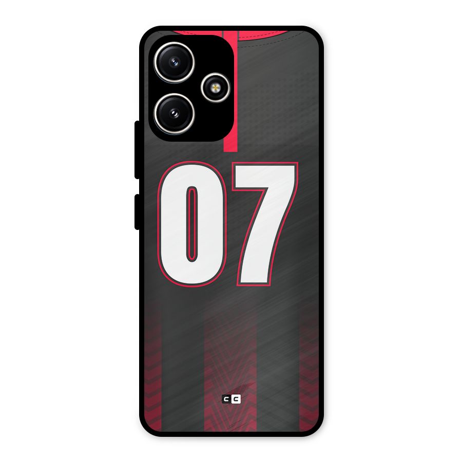 Jersy No 7 Metal Back Case for Poco M6 Pro