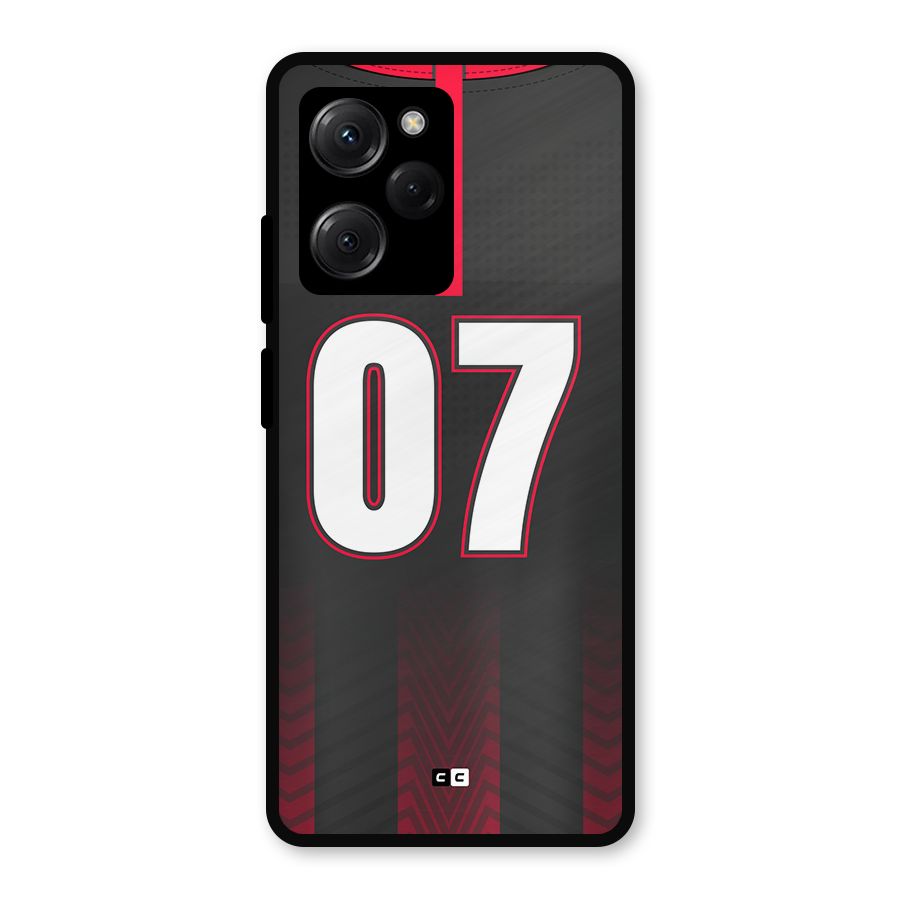 Jersy No 7 Metal Back Case for Poco X5 Pro