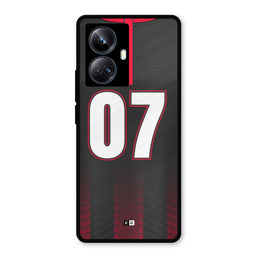 Jersy No 7 Metal Back Case for Realme 10 Pro Plus