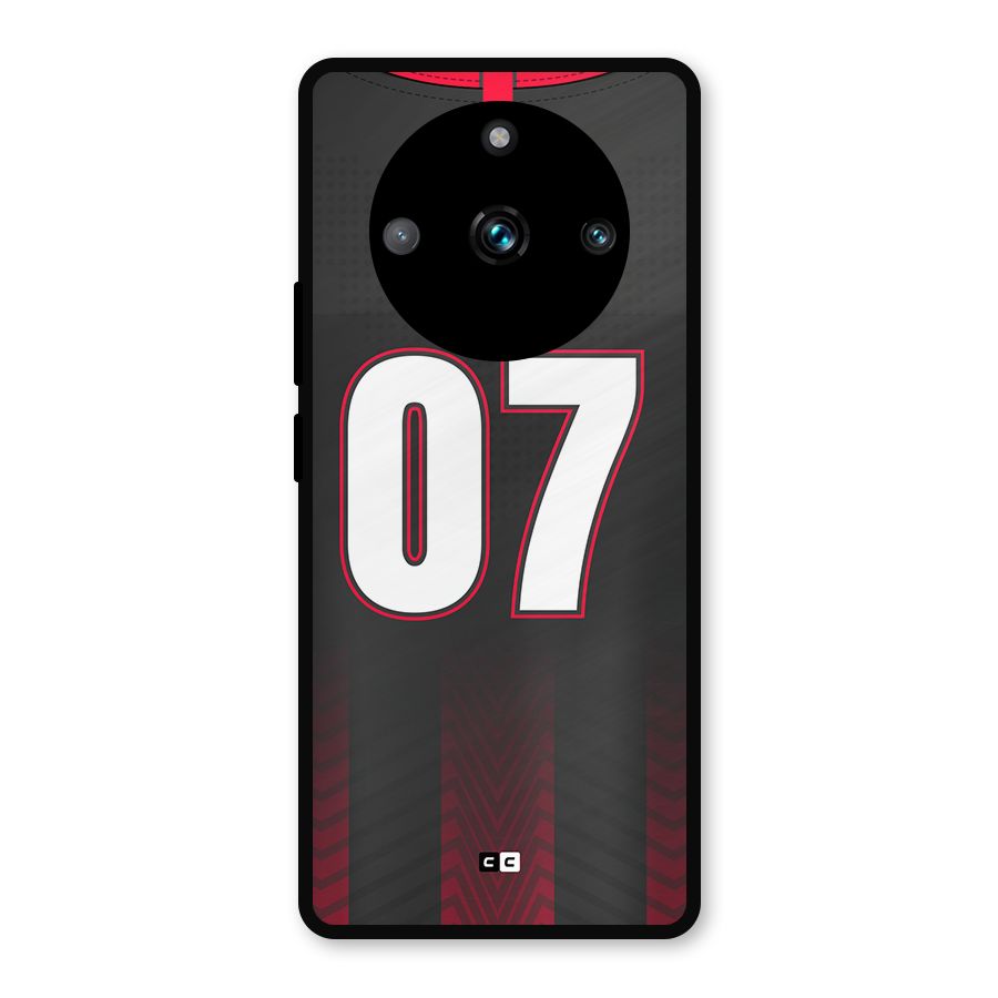 Jersy No 7 Metal Back Case for Realme 11 Pro Plus