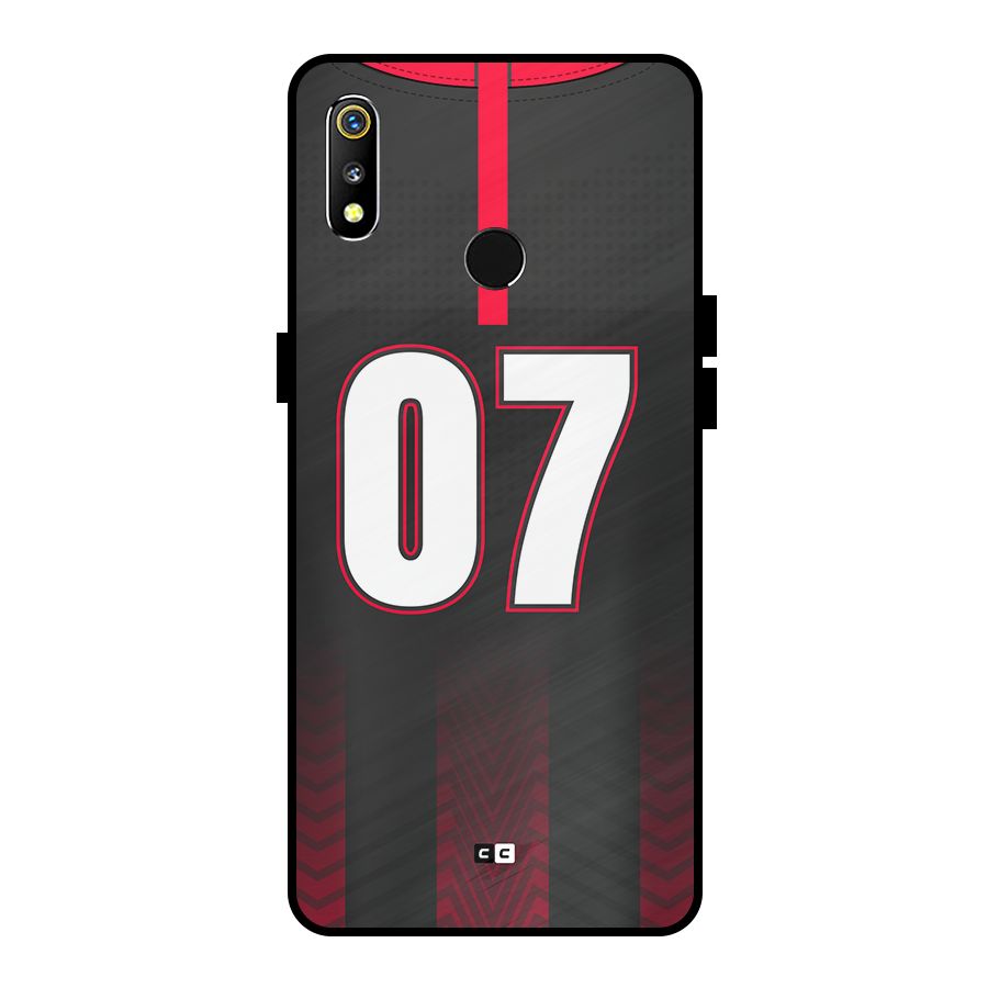 Jersy No 7 Metal Back Case for Realme 3i