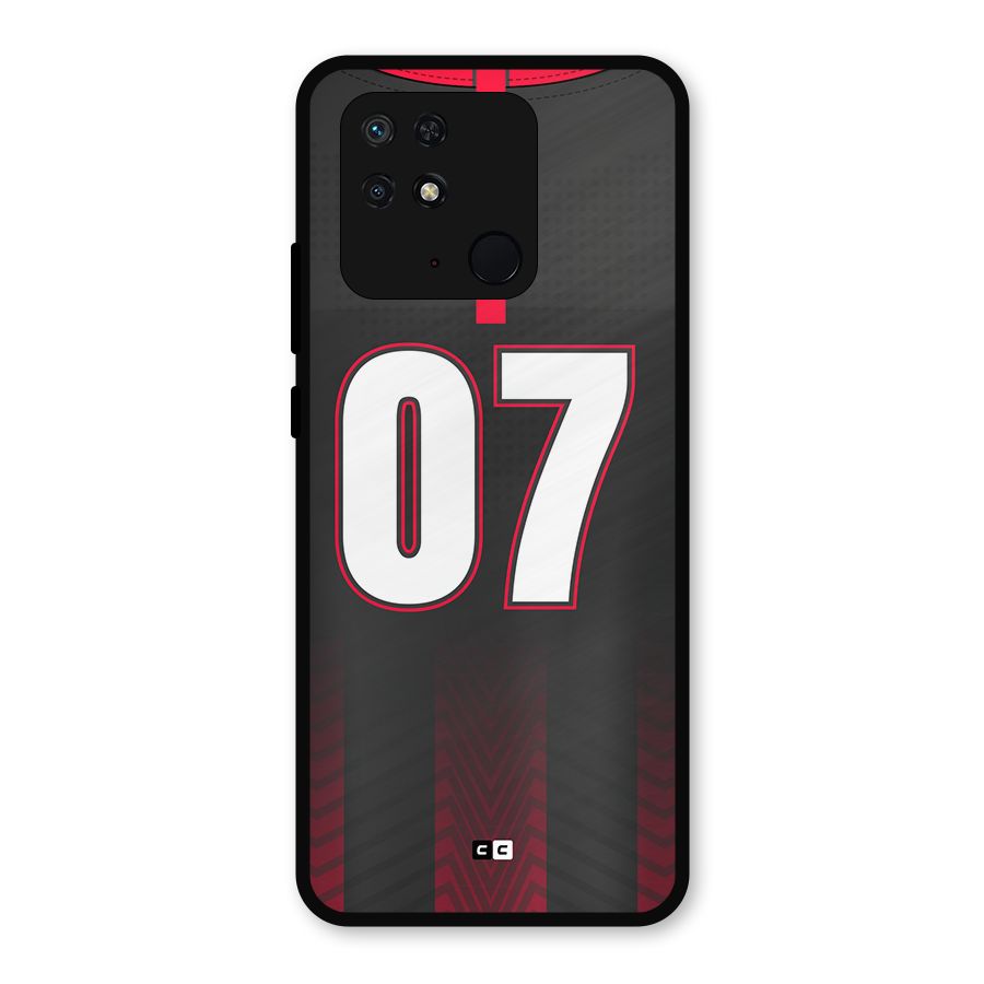 Jersy No 7 Metal Back Case for Redmi 10