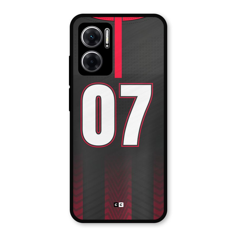 Jersy No 7 Metal Back Case for Redmi 11 Prime 5G