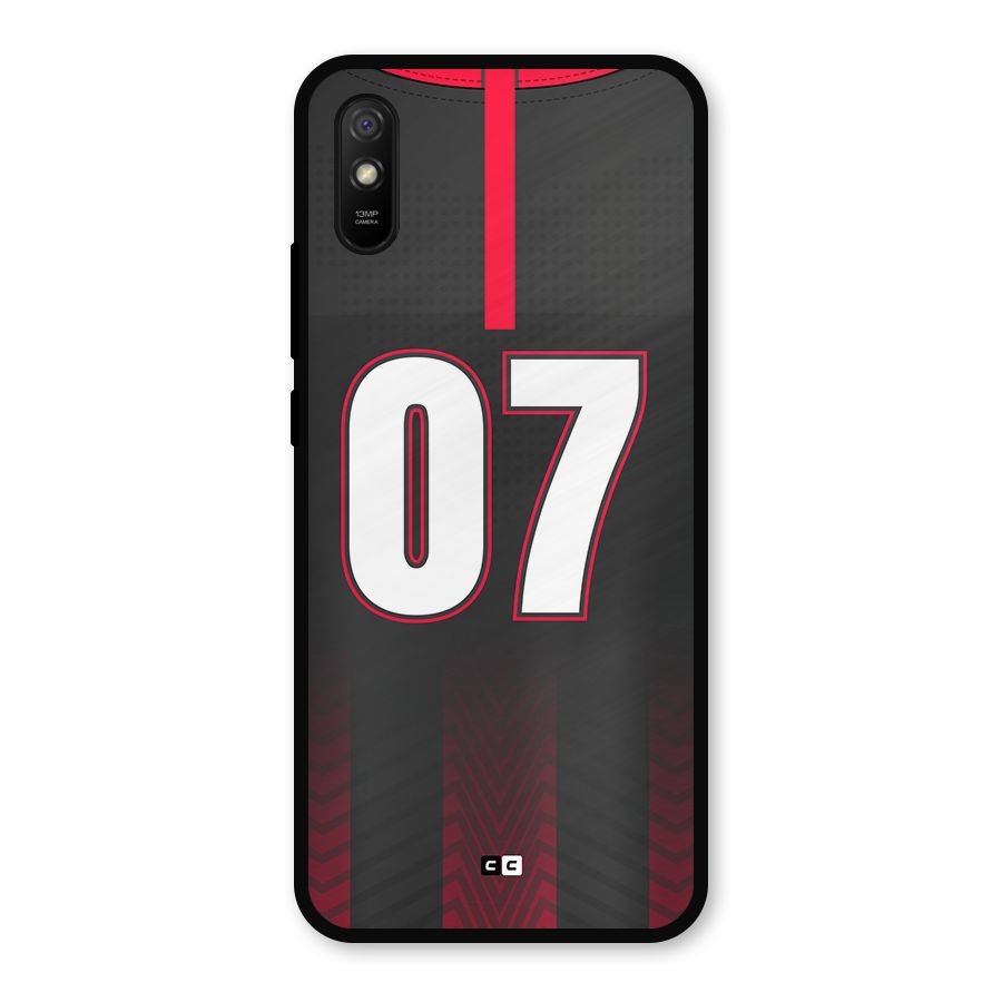 Jersy No 7 Metal Back Case for Redmi 9a