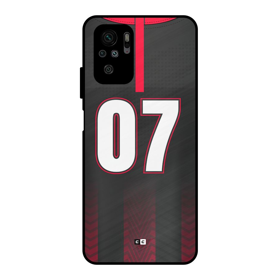 Jersy No 7 Metal Back Case for Redmi Note 11 SE