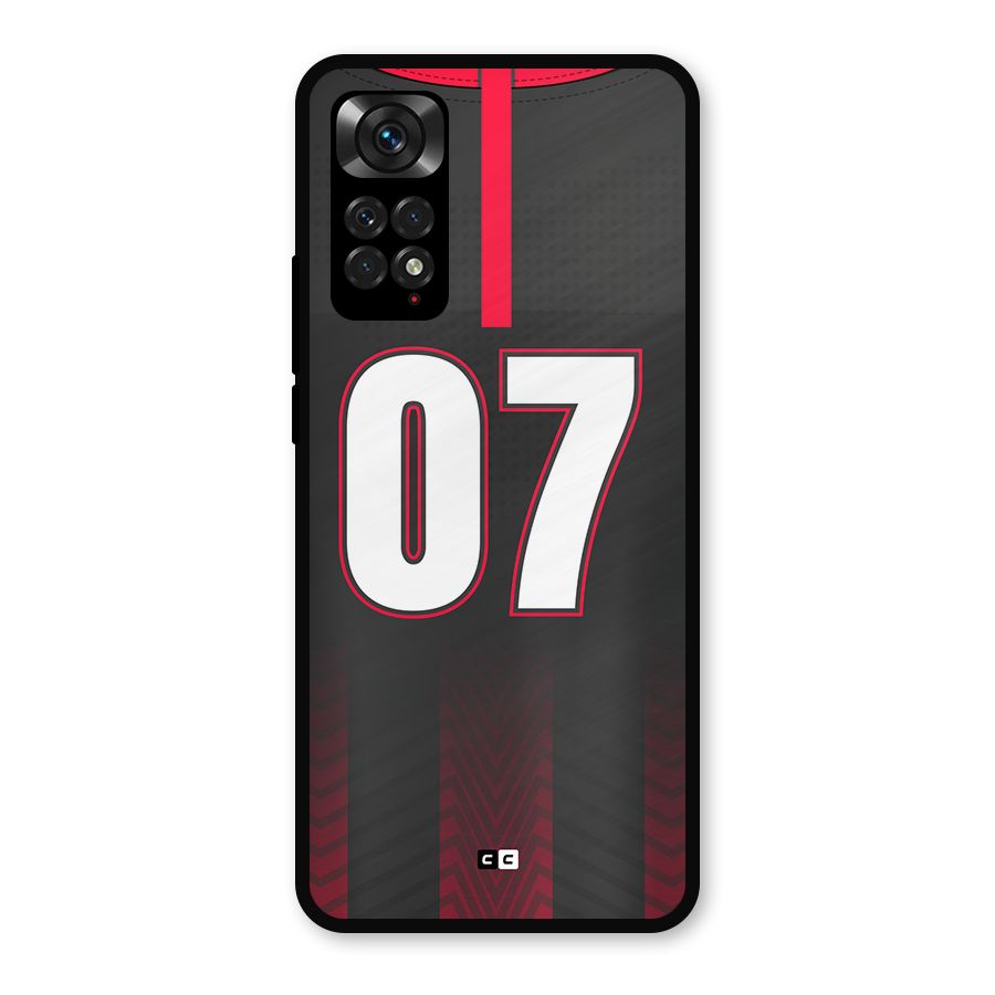 Jersy No 7 Metal Back Case for Redmi Note 11s