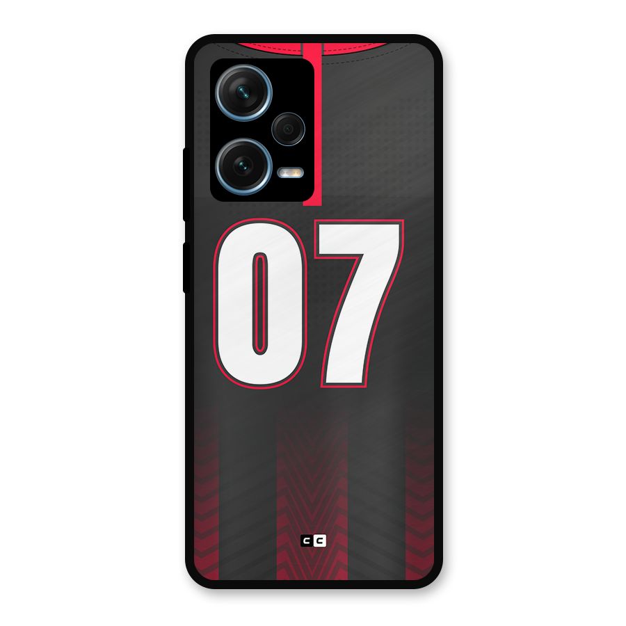 Jersy No 7 Metal Back Case for Redmi Note 12 Pro Plus 5G