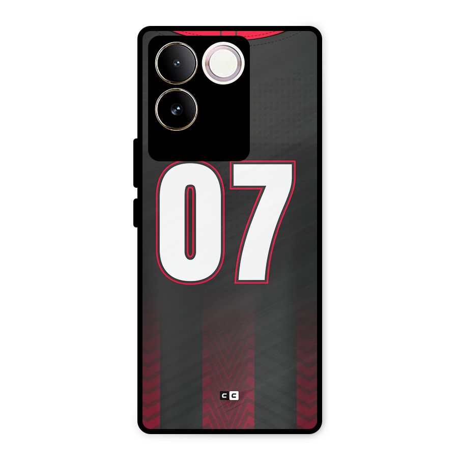 Jersy No 7 Metal Back Case for Vivo T2 Pro