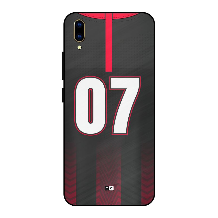 Jersy No 7 Metal Back Case for Vivo V11 Pro