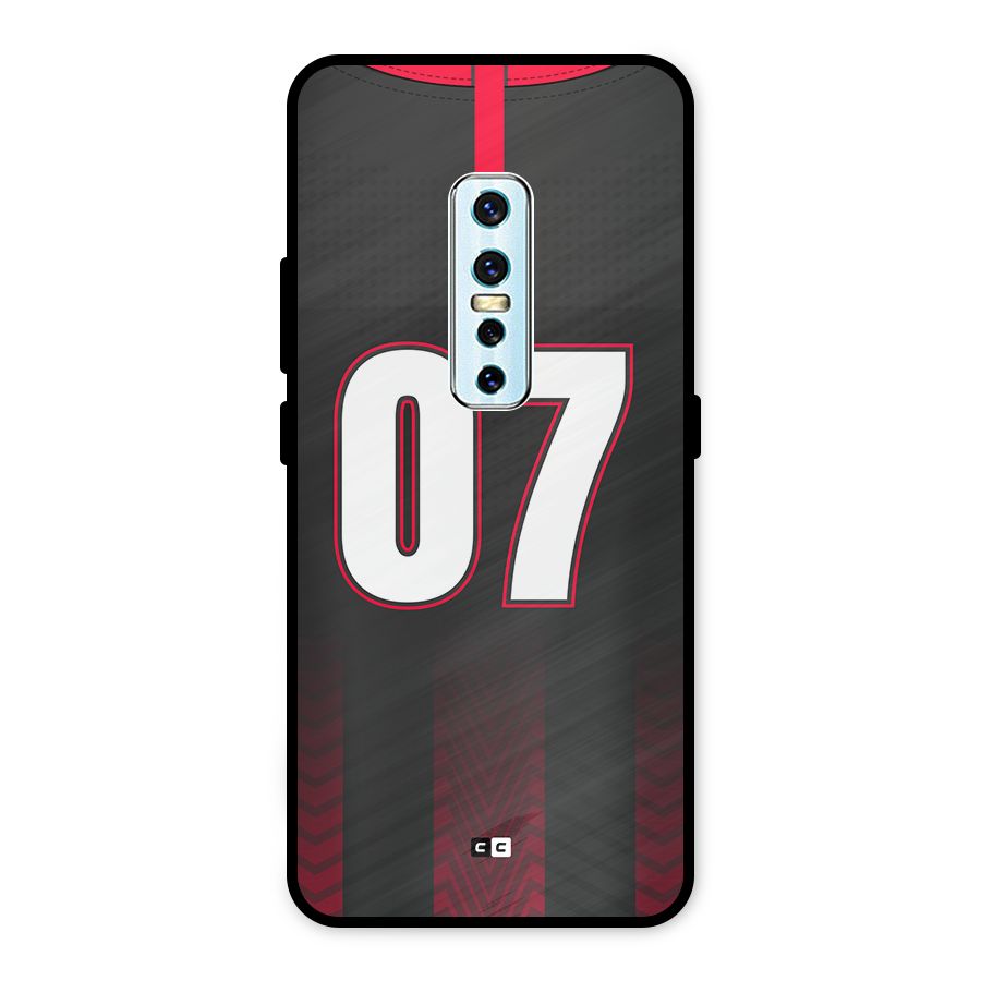 Jersy No 7 Metal Back Case for Vivo V17 Pro