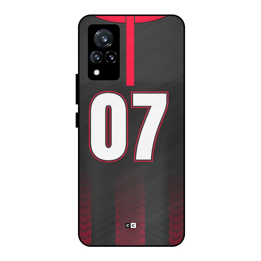 Jersy No 7 Metal Back Case for Vivo V21 5G