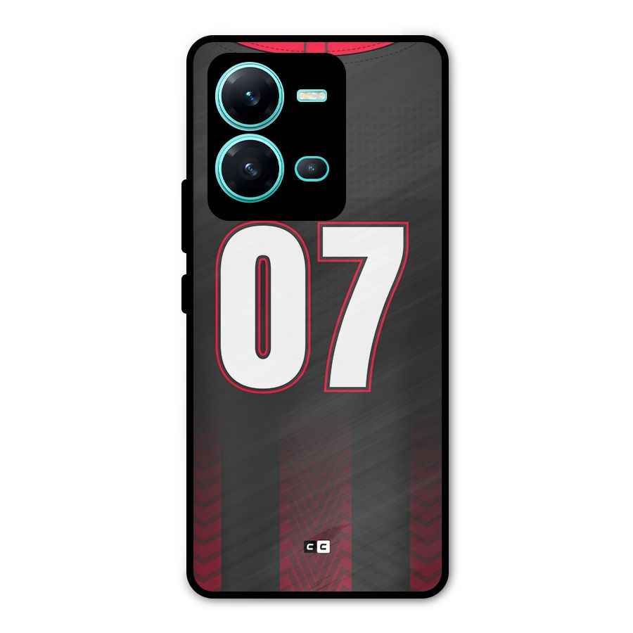 Jersy No 7 Metal Back Case for Vivo V25