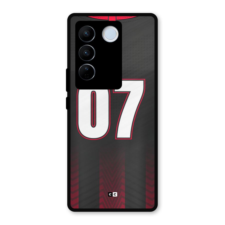 Jersy No 7 Metal Back Case for Vivo V27