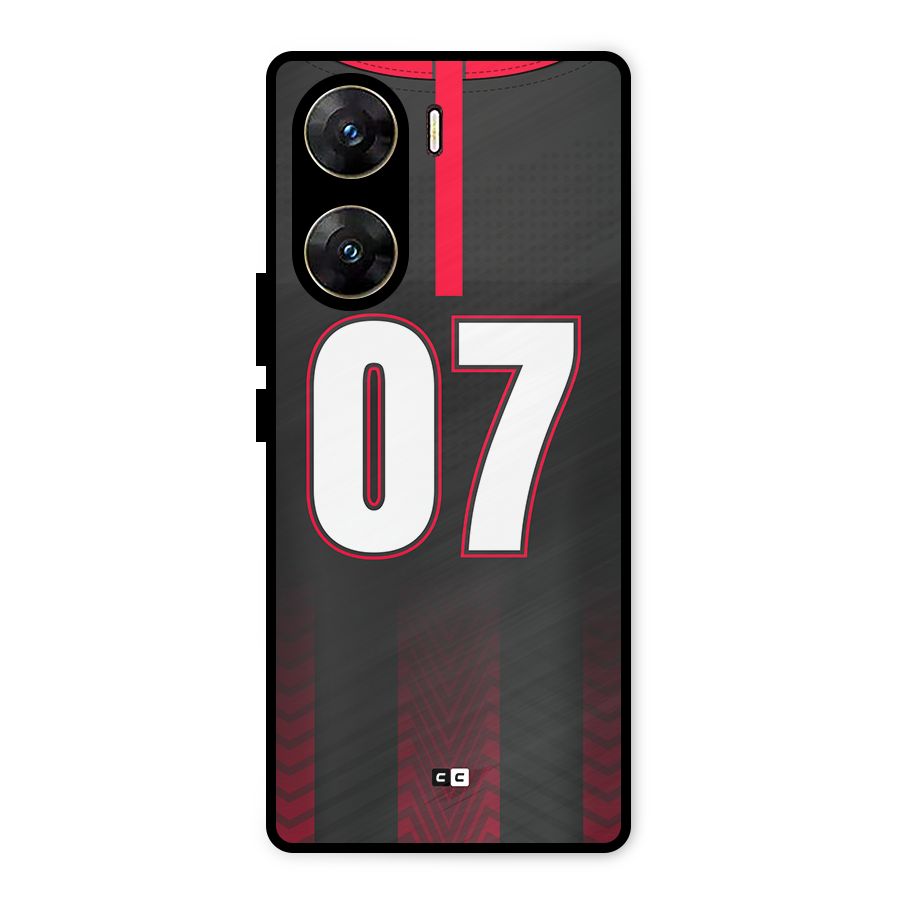Jersy No 7 Metal Back Case for Vivo V29e