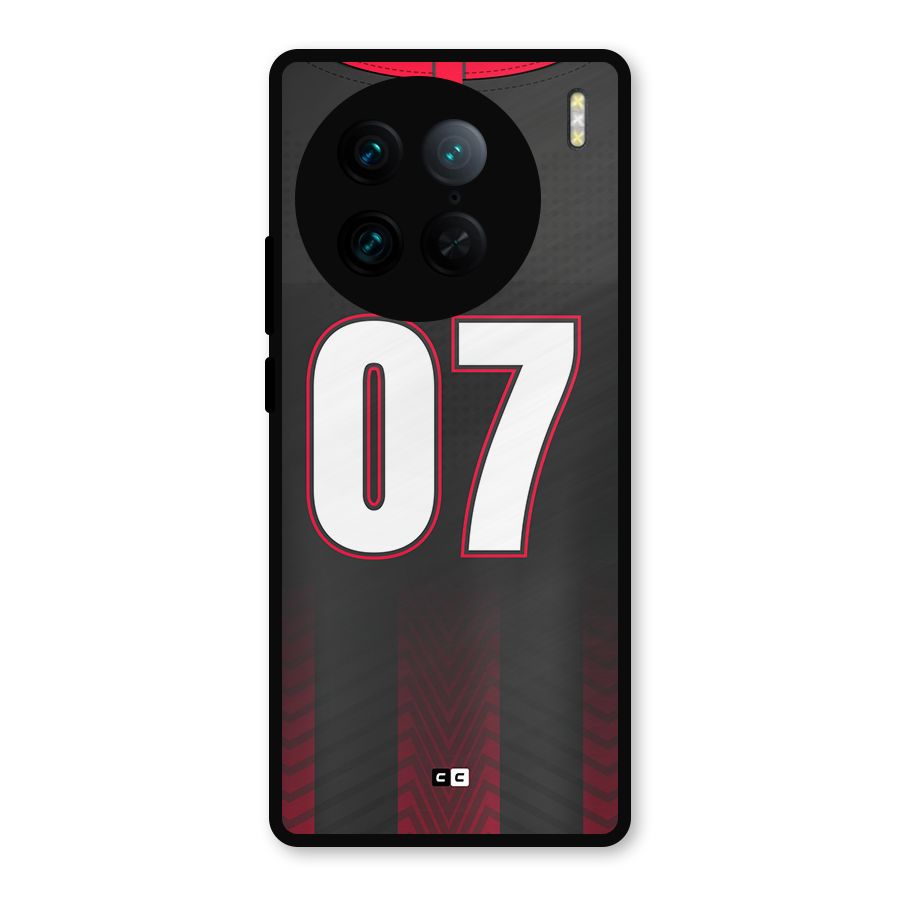 Jersy No 7 Metal Back Case for Vivo X90 Pro