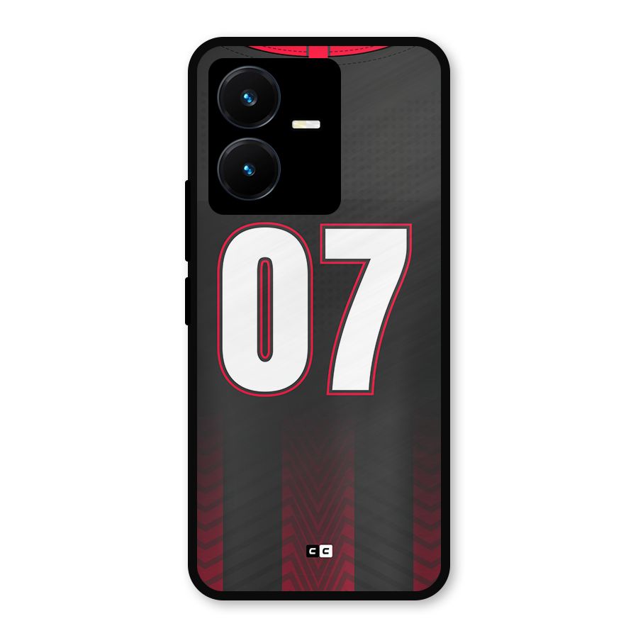 Jersy No 7 Metal Back Case for Vivo Y22