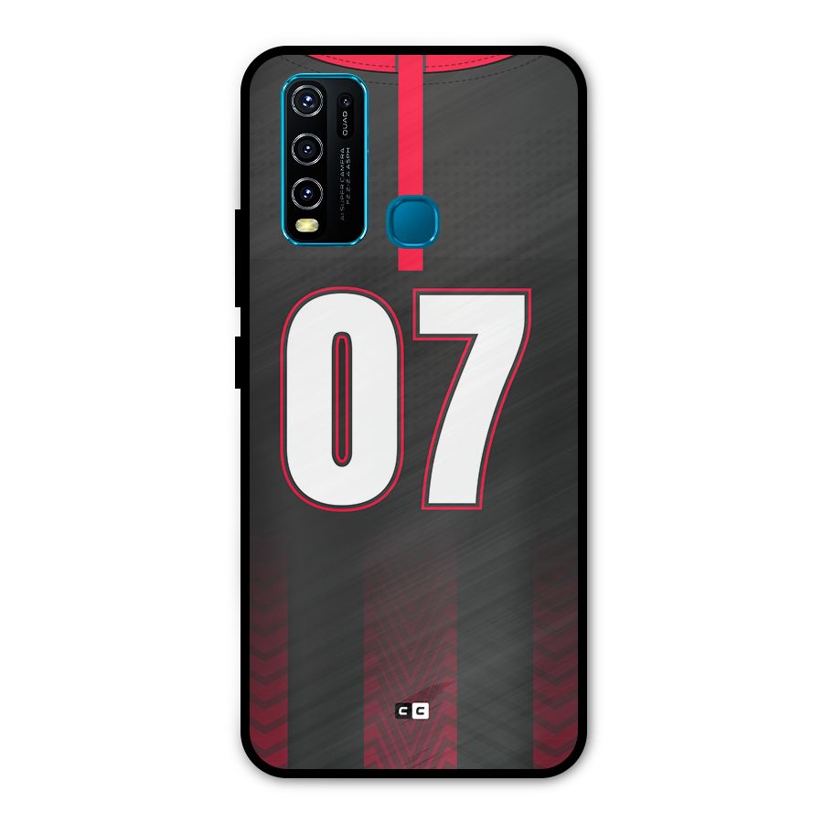 Jersy No 7 Metal Back Case for Vivo Y30