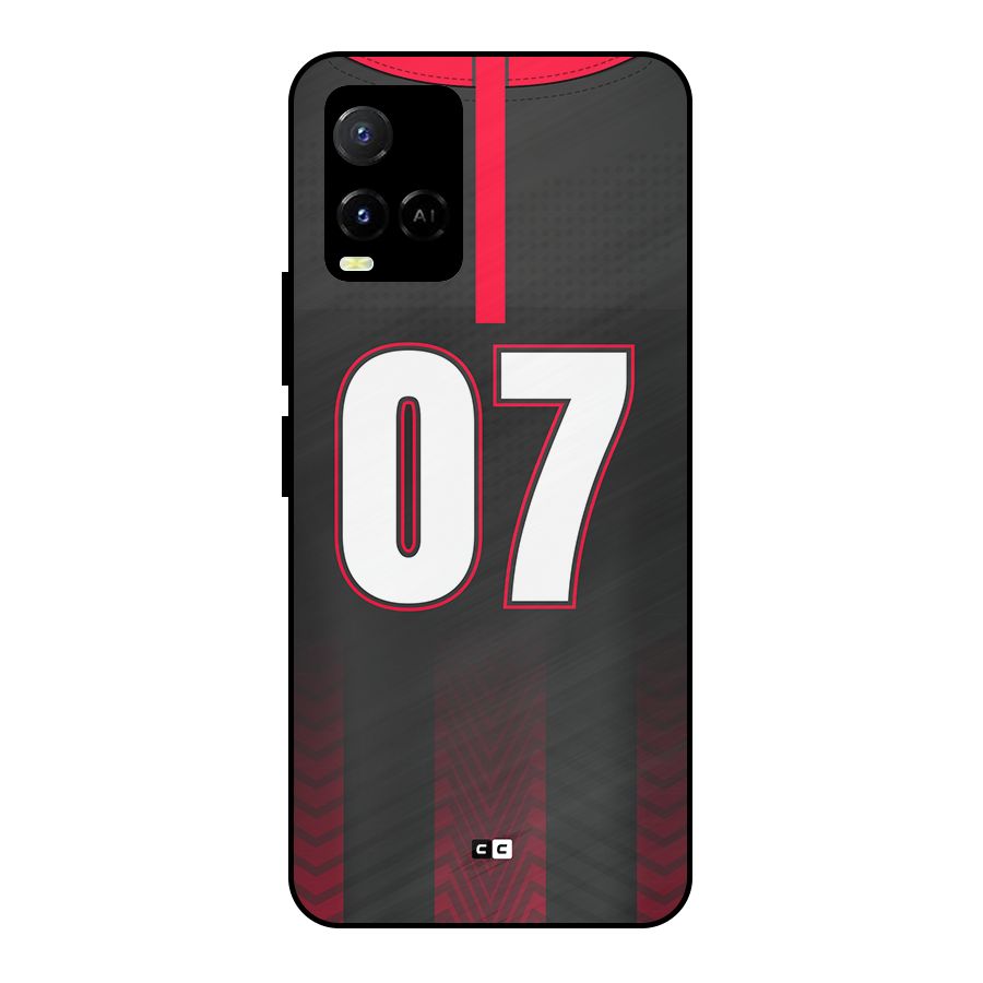 Jersy No 7 Metal Back Case for Vivo Y33s