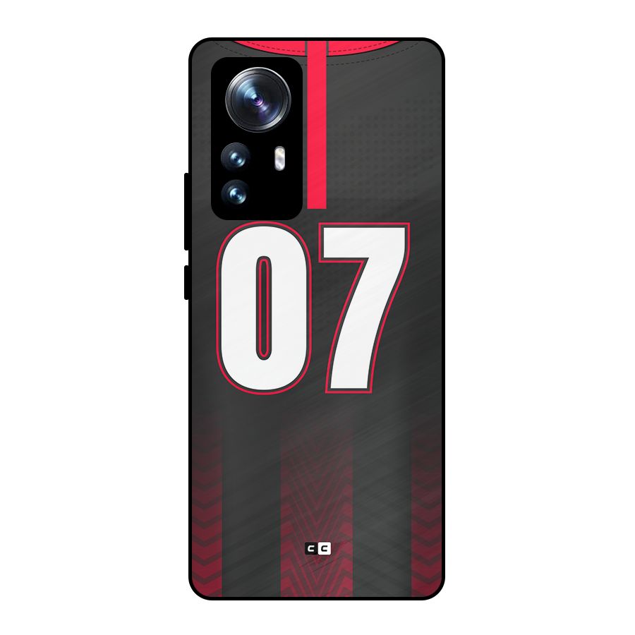 Jersy No 7 Metal Back Case for Xiaomi 12 Pro
