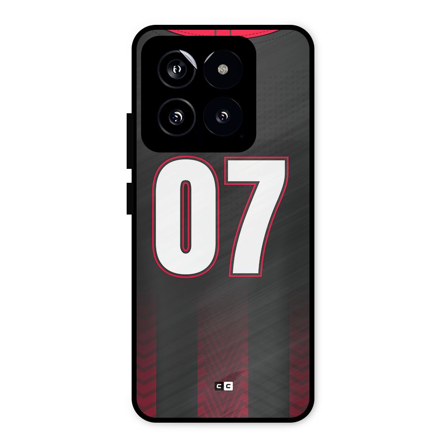 Jersy No 7 Metal Back Case for Xiaomi 14