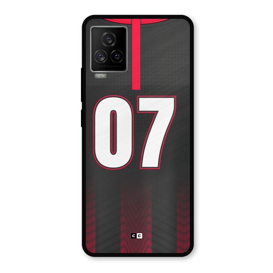 Jersy No 7 Metal Back Case for iQOO 7 Legend 5G
