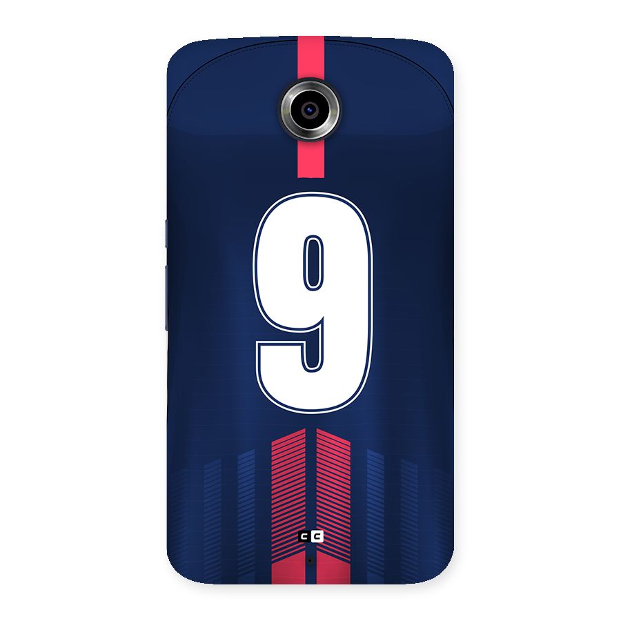 Jersy No 9 Back Case for Google Nexus 6
