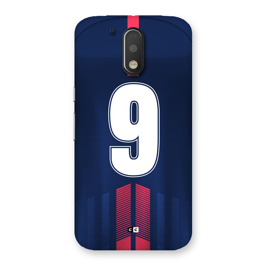 Jersy No 9 Back Case for Moto G4 Plus