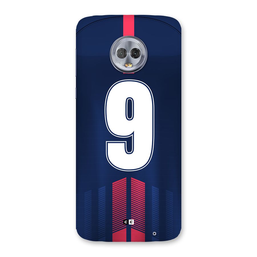 Jersy No 9 Back Case for Moto G6 Plus
