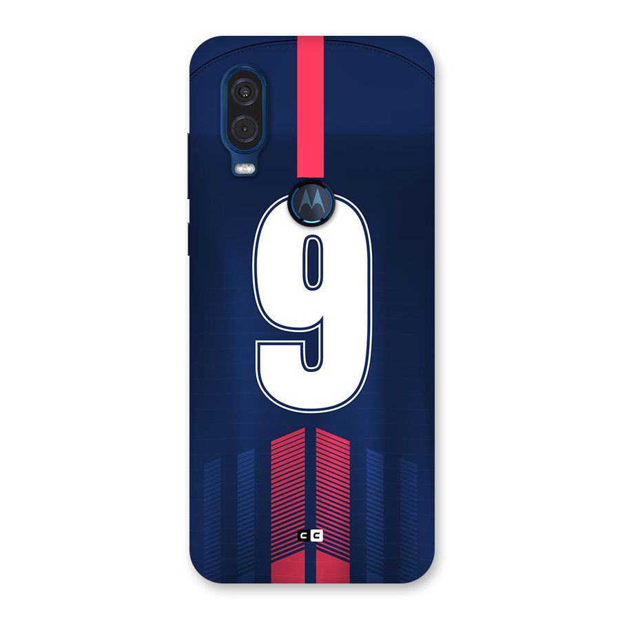 Jersy No 9 Back Case for Motorola One Vision